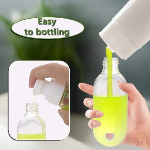 50 PCS Travel Plastic Clear Keychain Bottles, Hand sanitizer bottle containers, Leakproof Refillable Empty Bottles Portable Squeeze Containers with Flip Cap(50ml/1.7oz)4