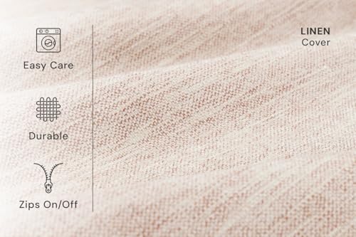 Image of Barker Beds XL Orthopedic Dog Bed - 7 inch Memory Foam Mattress - 75-120 lbs - Joint Pain & Arthritis Support - Washable Cover - 52 inchx36 inchx7 inch - Driftwood Linen