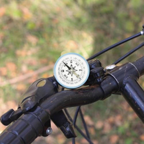 Brújula portátil redonda de 100mm para camping y senderismo miniatura 7