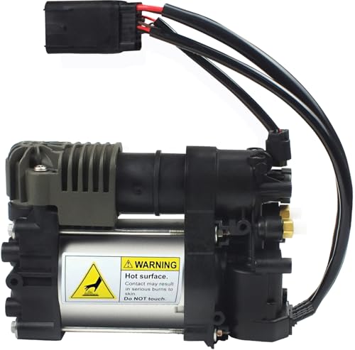 Air Suspension Compressor Pump 600640300A Compatible with 2011-2016 Grand Cherokee WK2, 2013-2018 Ram 1500, Air Ride Pump 68041137AE, 68204387AA