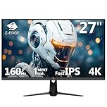 Z-Edge 27 Zoll 4K Gaming Monitor 160Hz 1ms UHD Monitor 3840x2160 IPS Panel, 450cd/m² Helligkeit, 1,07 Milliarden Farben, HDR10, FreeSync, HDMI 2.1 & DisplayPort 1.4, VESA Kompatibel, Schwarz