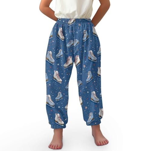 Image of Unisex Little Kids Yoga Trousers Bohemian Beach Pants Baggy Harem Activewear for Boys and Girls Age 3-10