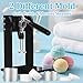 Bath Bomb Press Machine Shampoo Bar Soap Making Machine with 2.5 inches Bath Bomb Mold and 2.5 inches Shower Steamer Mold