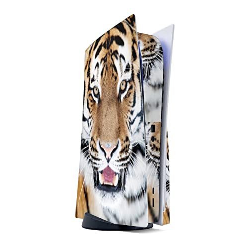 DeinDesign Autocollant Compatible avec Sony Playstation 5 Disc Edition Sticker Film Autocollant Tigre Félin Chat