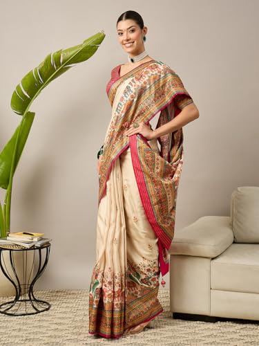 AKHILAM kanjivaram silk saree in soft silk – image 4