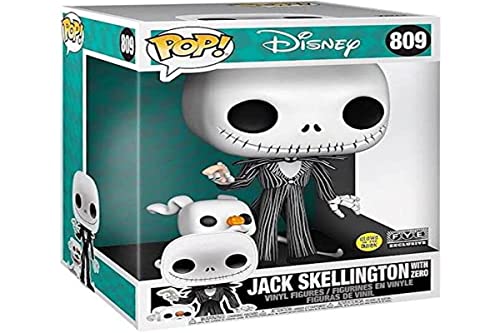 En Oferta Funko- Figura Pop Disney Pesadilla Antes De Navidad Jack With Zero 25Cm Exclusive Muñecos Acción, Multicolor (130321)