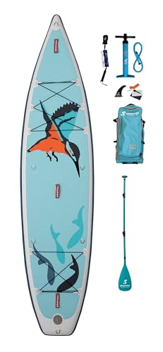 Stemax Touring Kingfisher 11'6 SUP Standup Paddel Board aufblasbar inkl Coil-Leash, Stand up Paddle (Board mit Paddel)