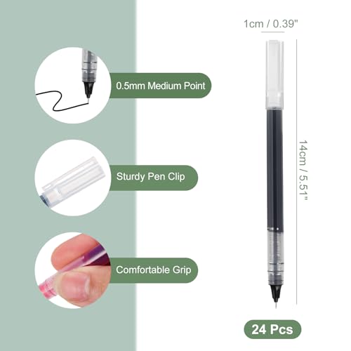 Bolígrafo gel PATIKIL punta media 0.5mm, pack 24 unidades miniatura 2