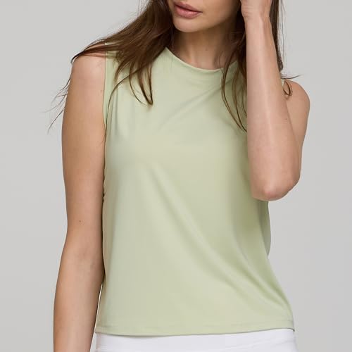 3 Pk Summer Tops Tank Top for Women Ice Silk Sleeveless Athletic Shirts for Running, Yoga, Gym, Tennis & Fitness Training3