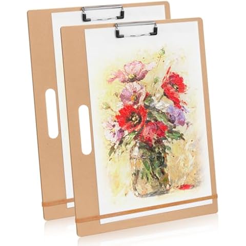 Sketch Board - 13" x 17" Portable Art Portable Drawing Board with Handle, Pack of 2 Cover