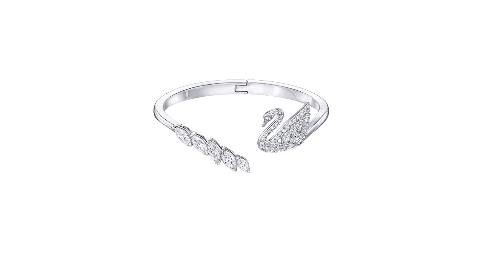 【美品】スワロフスキー Swan Lake バングル Amazon.com: SWAROVSKI Swan Lake Rhodium Bangle, Size S