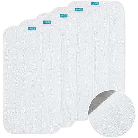 Changing Pad Liner 5 Count, Waterproof Larger Changing Pad Cover 28" X 15", Cotton Terry, Absorbent & Skin-Friendly Changing Pad Liners (Solid Improved Thickness) Cover
