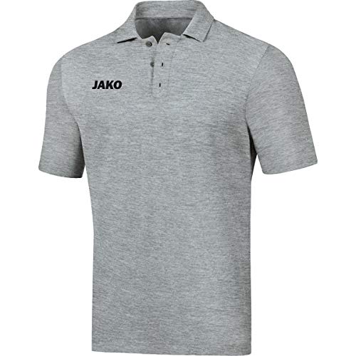 Polo Base JAKO mixte enfant gris clair chiné en taille 164