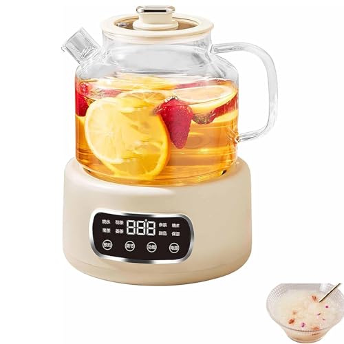 Tetera eléctrica de vidrio 1.2L con control térmico miniatura 1