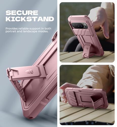 Coque de protection robuste résistante aux chocs Google Pixel 10 Pro XL rose - 5