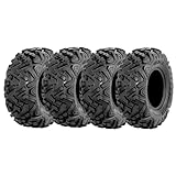 RUNIX ATV UTV Tires, RUNIX TrailFury EX, 25X8.00-12 Front, 25X10.00-12 Rare, Set of 4, All Terrain, 6PR, Tubeless