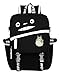 WANHONGYUE My Neighbor Totoro Anime Laptoprucksack Backpack Studenten Schulrucksack Büchertasche Tagesrucksack Schwarz /1