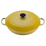 Le Creuset Signature Enameled Cast-Iron 1-1/2-Quart Round Braiser, Soleil