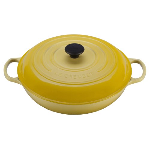 Le Creuset Signature Enameled Cast-Iron 1-1/2-Quart Round Braiser, Soleil