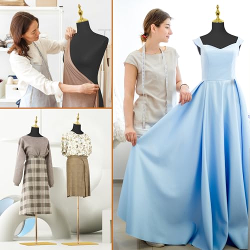 Sharewin 116012 Mannequin Body Female Mannequin Torso Dress Forms For Sewing High Stability Metal Stand thumb #6