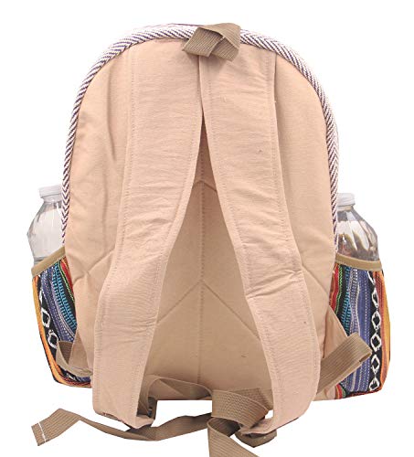 Kayjaystyles Natural Handmade Large Multi Pocket Hemp Nepal Backpack (Bkpk-7) #TOP5