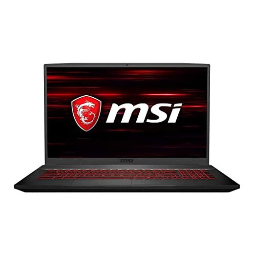 MSI GF75 Thin 17,3" 144Hz Full HD Gaming Laptop, Intel Core i5-10300H 2,5GHz, 8GB RAM, 512GB PCIe SSD, Windows 10 com unidade USB RATZK 32GB, alumínio preto