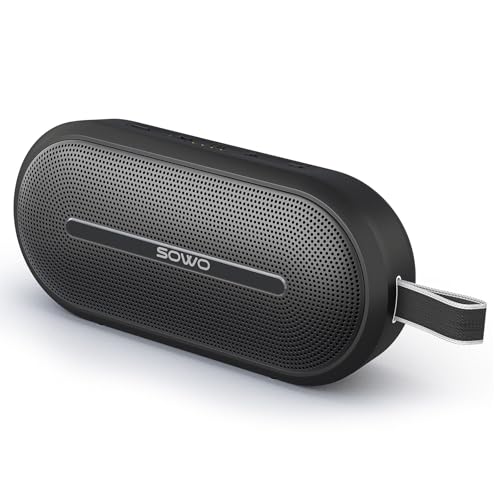 Deal: SOWO Portable Wireless Speaker with Bluetooth, Enhanced Immersive Bass, Partyboom Technology, 40W Loud Clear Stereo Sound, IP67 Waterproof, 16H Playtime for Outdoor, Camping and Travel - Deep Black