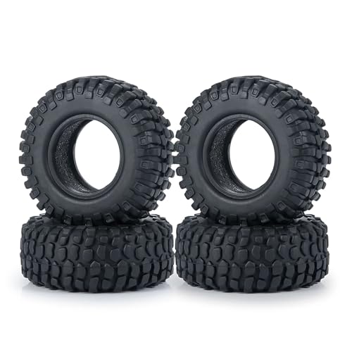 RC���f���L�b�g�X�y�A�p�[�c For Axial For SCX24 1/24 For TRX4M For Bronco For Defender 1/18 4 �� 1.0 �C���`�z�C�[���n�u�^�C���L�b�g RC �J�[�A�b�v�O���[�h�p�[�c(Tyres 2)