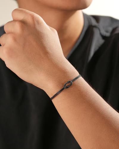 Tarsus To My Men/Husband/Son Bracelet, Black Love Knot Bracelet Jewelry Christmas Birthday Anniversary Valentine Gift Ideas2