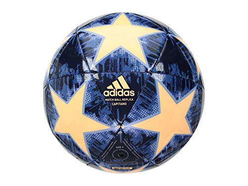 adidas Performance Champions League Finale 18 Capitano Soccer Ball, Medium Orange, Size 5