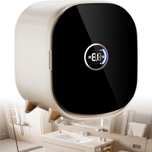 Sjyclaviger Secadora De Ropa Portatil, Mini Secadora De Ropa EléCtrica PortáTil, Carga Frontal Secadora De Ropa 300 W, con Capacidad De Carga De 0,8 Kg, para Piso, Casa, Mobil Home White-A