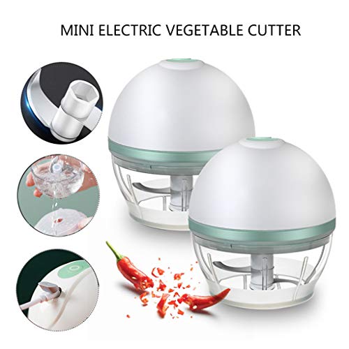 MERIGLARE Cortador Elétrico de Alho Picador de Cozinha, Comida para Bebê, Carne, Espremedor, Tritura