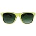 Rhode Island Novelty Rubber Coated Horn Rimmed UV Sunglasses - Green
