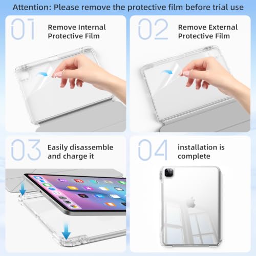 GKABXY Case for iPad Pro 11 inch (M5/M4) 2025/2024-Purple by GKABXY - Used condition - Image 2