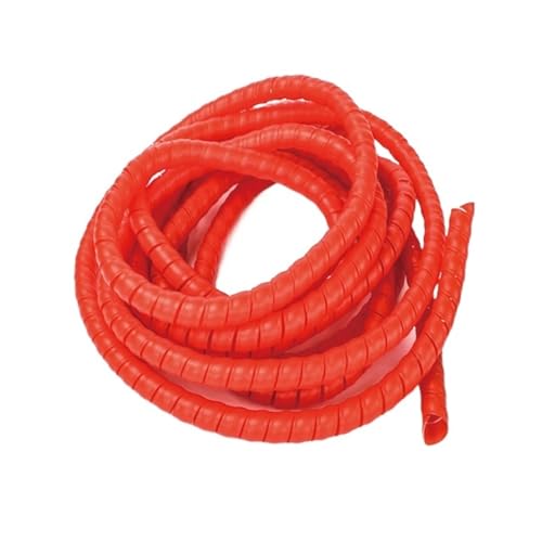 Gaine de protection de câble rouge pour organiser le bureau et le salon