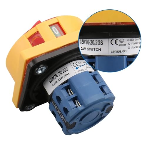 Interrupteur inverseur SZW26 20A inverseur de source triphasé 8 bornes - 2