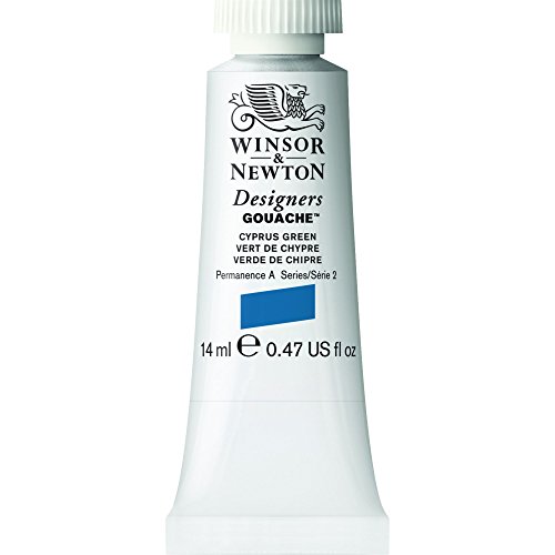 Winsor & Newton 14ml Designers Gouache Tube - Cyprus Green