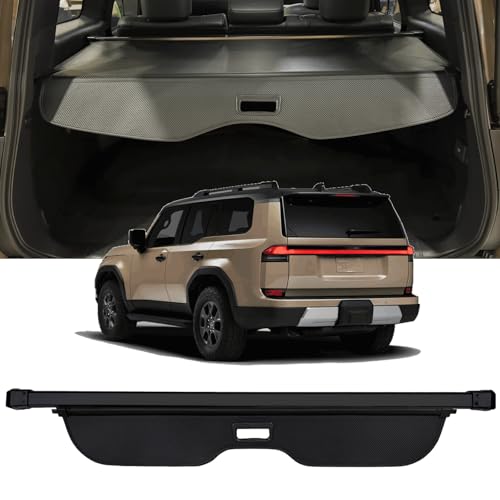 Retractable Cargo Cover Compatible with Toyota Land Cruiser Prado LC250 J250 2024 2025 GX550 Rear Trunk Cover Trunk Security Cover Shielding Shade Privacy Screen Cover Land Cruiser Cargo Cover