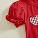TUSFTAY Toddler Baby Girl Valentines Day Outfit Heart Ruffles Red Short Sleeve Tee Shirt and Shorts 6 12 18 24M 2T 3T 4T (Valentines, 3-4T)