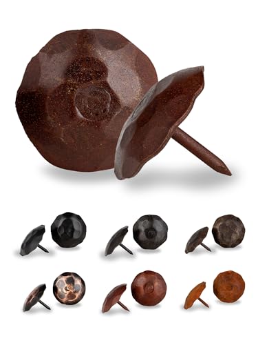 Large round head decorative nails - 25 pack, rustic handmade hardware
