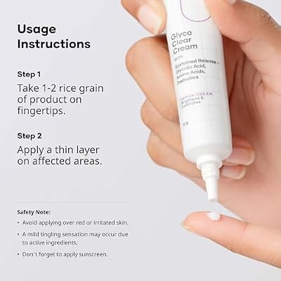 كريم Cureskin Glyco Clear | كريم إصلاح ذو إطلاق مستدام | حمض الجليكوليك والأحماض الأمينية والبريبايوتكس
