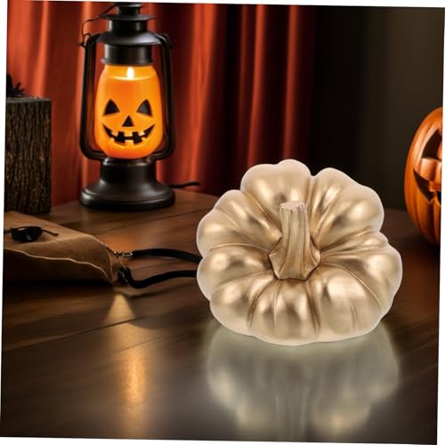 Calabazas doradas artificiales para mesas de bodas y Halloween 6