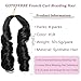 French Curl Braiding Hair 12 Inch Curly Braiding Hair 8 Packs Pre Stretched French Curl Braids Synthetic Extensions Lightweight Hair for Women Loose Wavy for Braids Natural Black