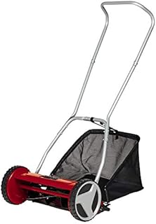 Einhell GC-HM 400 Hand Push Lawnmower -- Manual Lawn-Mower With 40cm Cutting Width, 27L Grass Box, 4 Cutting Height Levels -- Walk-Behind Lawn Mower For Small Gardens