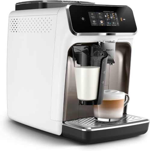 Miniatura 2 de Philips Serie 2300 Cafetera Espresso Superautomática - Sistema Exclusivo De Leche Lattego, 4 Tipos De Café Personalizables, Extracción Silenciosa Silentbrew, Display Táctil. Cromo Blanco Ep2333 40