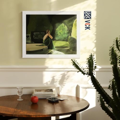 Image of VCK 16x20 Picture Frame 5 Pack, White Exclusive Wood, HD Glass, for Artwork