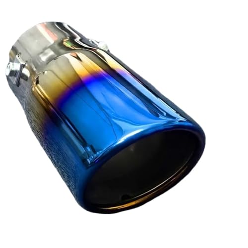 Embouts d'échappement en acier inoxydable bleu pour Mazda 3 et Qashqai