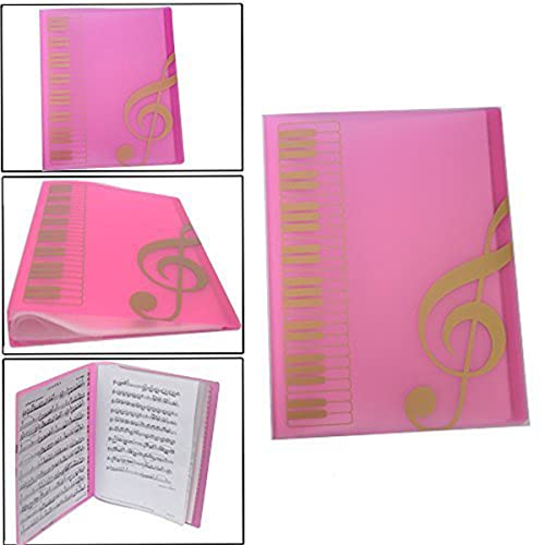 Music folder piano score folder Music folder storage Holder A4 Size Folder,40 Pockets Chorus dedicated Sheet Music Folder
