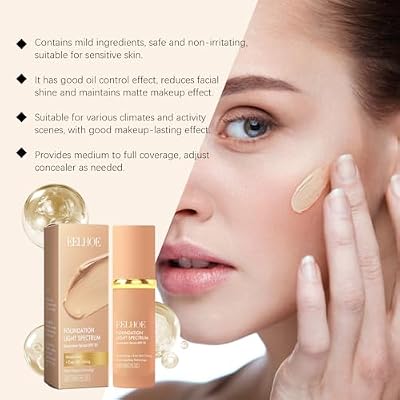 Eelhoe Foundation Makeup, 4 In 1 Eelhoe Foundation Makeup Discoloration, Flawless Makeup Hydrating Color Change Foundations Makeup With Brush Waterproof, Long-Lasting Moisturizing (2pcs)