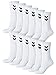 Hummel Basic Lot de 12 paires de chaussettes de sport mixtes Blanc Taille 36/40